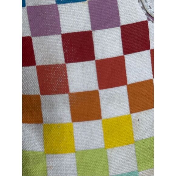 Vans Off The Wall Classic Checkerboard Red Yellow Blue Slip On Skate Shoes  Size - Picture 7 of 10